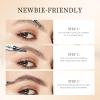 QIC Eyebrow 4 Tip Brow Pencil, Microblading Pen Waterproof Long-Lasting with Upgrade Micro-Fork Tip Applicator for Natural Brows (Reddish Brown-03) view 3