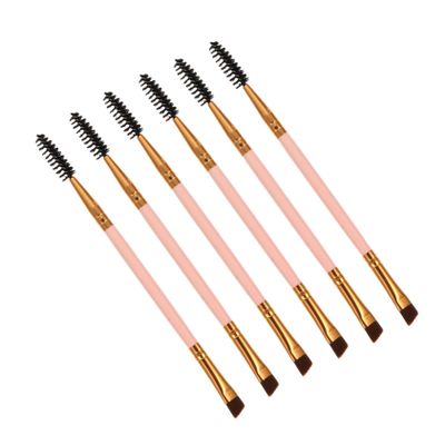 Angoily 6pcs Double-ended Eyebrow and Spoolie Brush for Makeup Application Versatile Angled Brow Brush for Eyelashes and Eyebrows for Makeup Enthusiasts