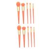 minkissy 10pcs Portable Cosmetic Cone Shape Plastic Handle Makeup Tools Set Makeup Kit for Women Brush Set Beauty for Travel view 1