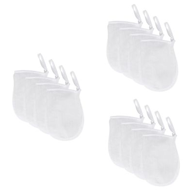 minkissy 12pcs Facial Cleaning Gloves Makeup Removal Puff Skincare Tools Moisturizing Gloves Soft Washable