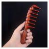 TERPON Thicken Wood Wide Tooth Comb Large No-Static Wooden Comb Detangling Comb for Curly Hair Handmade Natural Sandalwood Hair Comb Wooden Hair Combs (Color : Black Sandalwood) view 2