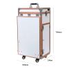 COYEUX Portable Rolling Makeup Train Case, Rolling Manicure Table, with 4 Drawers Mirror Speaker Nail Tables, for Lockable Salon Travel view 4
