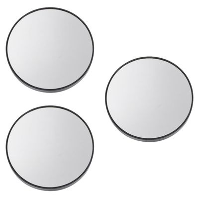 minkissy 3pcs Magnifying Suction Cup Makeup Mirror Round High Definition Mirror for Easy Application for Home Travel Use for Tweezing and Shaving