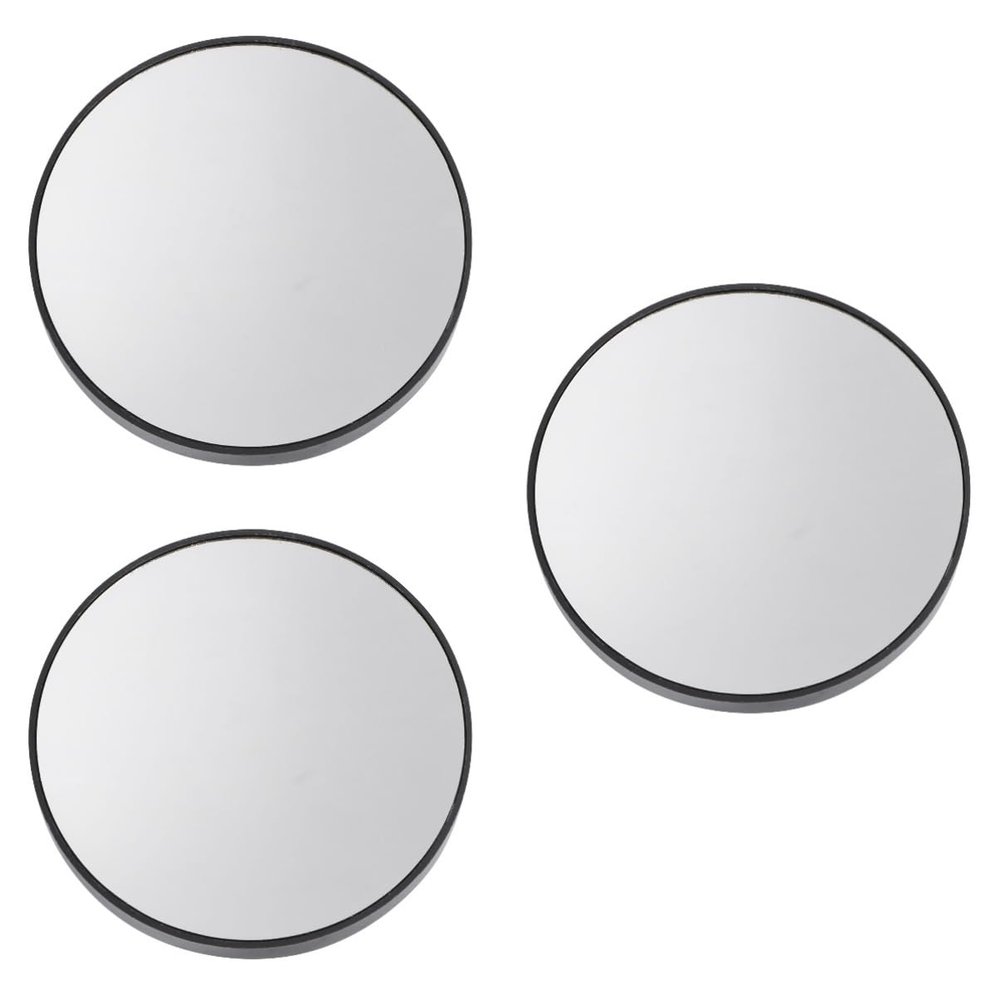 minkissy 3pcs Magnifying Suction Cup Makeup Mirror Round High Definition Mirror for Easy Application for Home Travel Use for Tweezing and Shaving