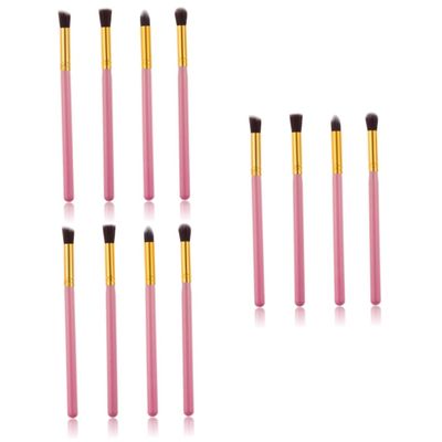 Housoutil 12pcs Professional Eye Shadow Makeup Brush Set by Soft Horse Hair for Travel