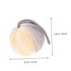 Angoily 4pcs Shower Poufs Bath Foaming Bubble for Gentle Exfoliation Safe Materials for Skin Cleansing Elegant Design for Men and Women Bathroom Accessories view 3