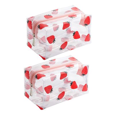 4 Pcs Transparent Cosmetic Bag Travel Makeup Bag Makeup Storage Container Girl South Korea Make up, As Shown 3x2pcs, 19x9cmx2pcs