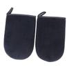 FOMIYES 4pcs Self Tanning Mitts Black Tanning Applicators Reusable and Machine Washable Comfortable and Easy to Use Natural Finish view 4