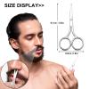 FEITA Small Nose Hair Scissors, Round Tip Design - Men's Grooming Scissors for Facial Safety, Beauty Use for Woman, Makeup, Eyebrow, Lashes, Mustache view 3