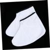 Housoutil 1pair Wax Cover Thin Moisturizing Foot Strap for Heat Therapy White Insulated Cotton for Spa and Home Use Moisture Absorption Paraffin Wax view 3