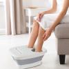 difas Foot Soaking Basin, Foldable Pedicure Feet Tub, Portable Leakproof Pedicure Soak Tub, Stress Relief Foot Bath with Massage Roller, Multi Purpose Feet Soak Tubs for Car Homes and Outdoor view 3