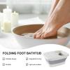 difas Foot Soaking Basin, Foldable Pedicure Feet Tub, Portable Leakproof Pedicure Soak Tub, Stress Relief Foot Bath with Massage Roller, Multi Purpose Feet Soak Tubs for Car Homes and Outdoor view 4