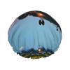 Airplane in The Evening Lights Print Shower Cap, Bath Shower Caps for Women Long Hair, Double Layer Waterproof Bathing Shower Hat view 1