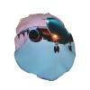 Airplane in The Evening Lights Print Shower Cap, Bath Shower Caps for Women Long Hair, Double Layer Waterproof Bathing Shower Hat view 2