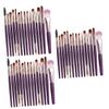 Angoily 45pcs Professional Makeup Brush Set Plastic Handles Nylon Bristles Daily Professional Cosmetic Tool Kit for Women Valentine's Day Handle view 1