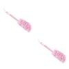Angoily 2pcs Bath Scrubber Long Handle Shower Brush Body Sponge Exfoliator Gentle Lather Maker view 1