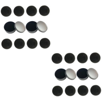 Angoily 2sets Cleaning Sponge Set Quick Dry Makeup Brush Cleaner Single Layer Sponges Replacement Cotton for Efficient Dry Cleaning for Removing