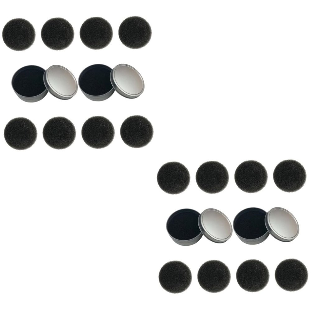 Angoily 2sets Cleaning Sponge Set Quick Dry Makeup Brush Cleaner Single Layer Sponges Replacement Cotton for Efficient Dry Cleaning for Removing