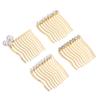 Angoily 4pcs Pearl Hair Comb Hair Clip Comb Scalp Massager Massage Deform Break Resistance view 1