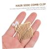 Angoily 4pcs Pearl Hair Comb Hair Clip Comb Scalp Massager Massage Deform Break Resistance view 2
