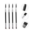 Angoily 6pcs Dual-ended Eyebrow Brushes Angled Spoolie Applicators for Makeup Durable Synthetic Fibers Birthday Makeup Lovers view 3