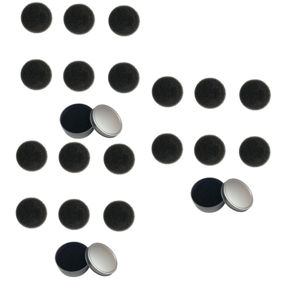 Angoily 3sets Efficient Makeup Brush Sponge Quick Dry Cleaning Box Makeup Brush Cleaning Tool Dry Sponge Supplies