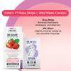 DR.RASHEL Strawberry Nose Pore Strips For Pore Cleansing, Instant And Painless Blackheads Removal | Deep Purifying Blackhead Remover Strips for Nose | 20 PCS (10 Strips & 10 Wipes) view 3