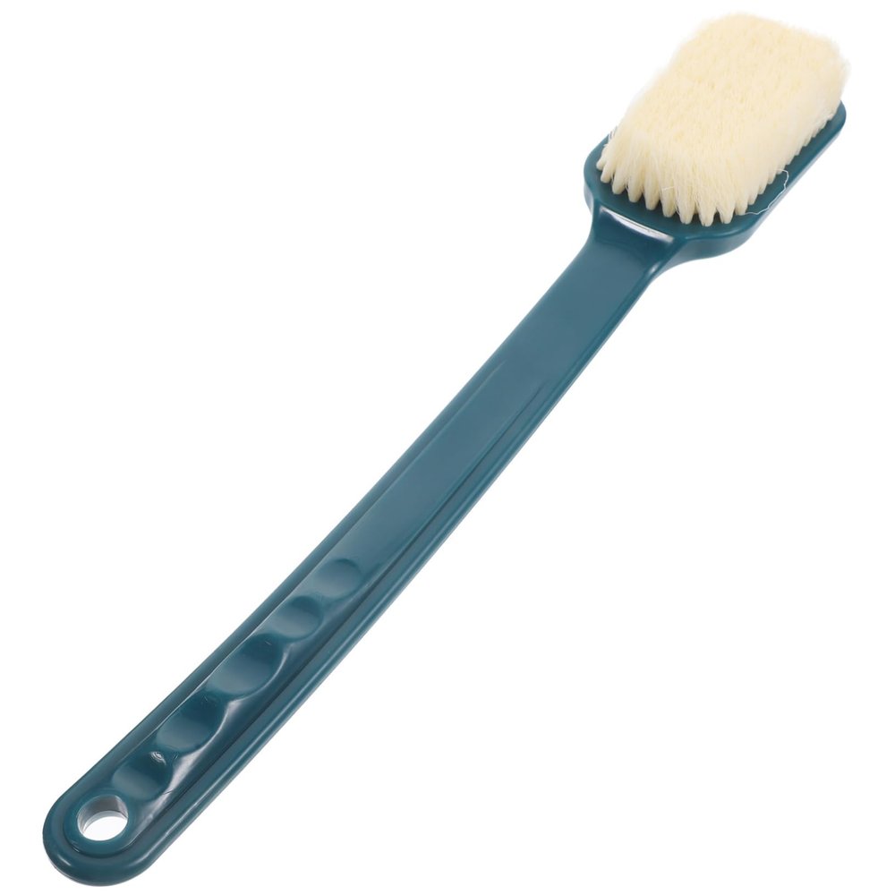 Angoily 2pcs Handle Bathing Brush for Exfoliation Soft Bristle Body Scrubber for Back Cleaning Home Shower Brush Gentle Skin Care Tool Boosts Circulation