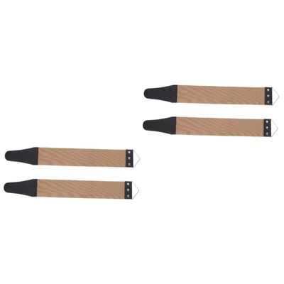 Angoily 4pcs Dual-sided Strop Sharpening Strap Shaving Tool for Manual Maintenance and Convenient Wall Hanging
