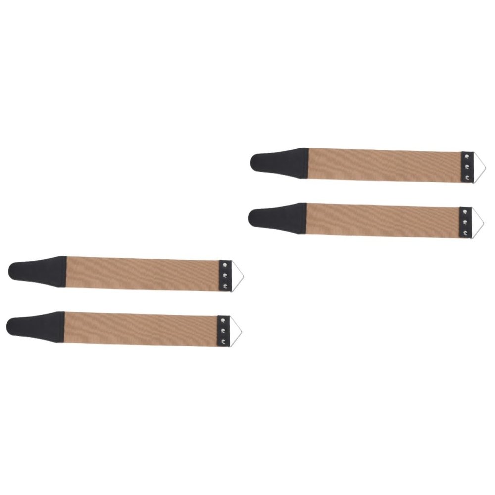 Angoily 4pcs Dual-sided Strop Sharpening Strap Shaving Tool for Manual Maintenance and Convenient Wall Hanging