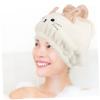 Angoily Sets Long Hair Bath Cap Quick Dry Cloth Women's Hair Drying Cap Soft Cat Towel Absorbent for Women Pcs view 4