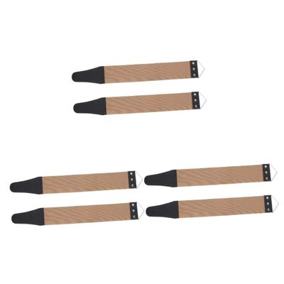 Angoily 6pcs Razor Strop Sharpening Strap for Home Use Durable Double-sided Shaving Tool for Straight Razors and Scissors for Barber Shops and Personal Grooming