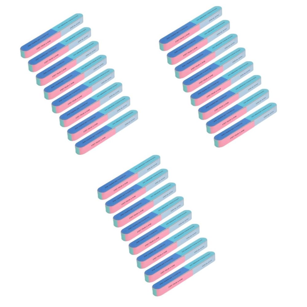 Housoutil 24pcs Steps Professional Manicure Nail Buffing Block Sanding File for Fingernails Toenails