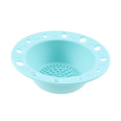Angoily 1pc Silicone Makeup Brush Cleaning Mat Ergonomic Design Scrubber Pad for Washing Mint Green Drying and Groove Texture for Deep Cleaning