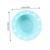 Angoily 1pc Silicone Makeup Brush Cleaning Mat Ergonomic Design Scrubber Pad for Washing Mint Green Drying and Groove Texture for Deep Cleaning view 3