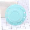 Angoily 1pc Silicone Makeup Brush Cleaning Mat Ergonomic Design Scrubber Pad for Washing Mint Green Drying and Groove Texture for Deep Cleaning view 4