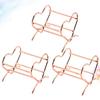 Angoily 3pcs Heart-shaped Makeup Sponge Rack Rose Gold Drying Holder for Beauty Tools Durable and Washable Cosmetic Sponge Storage Shelf Organizer for Women and Girls view 4