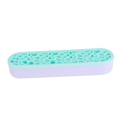 Housoutil Creative Silicone Makeup Brush Holder and Drying Rack Organizer Lightweight and Portable Cosmetic Brush Display Shelf for Travel and Home Use