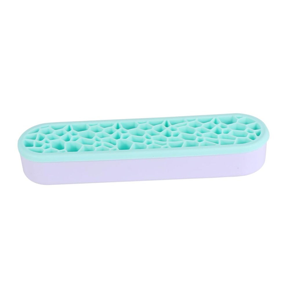 Housoutil Creative Silicone Makeup Brush Holder and Drying Rack Organizer Lightweight and Portable Cosmetic Brush Display Shelf for Travel and Home Use