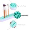 Housoutil Creative Silicone Makeup Brush Holder and Drying Rack Organizer Lightweight and Portable Cosmetic Brush Display Shelf for Travel and Home Use view 3