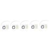 Angoily 5sets Eyebrow Positioning Ruler Tool for Symmetrical Eyebrow Measurement Transparent Brow Shape Template and Tattooing view 1