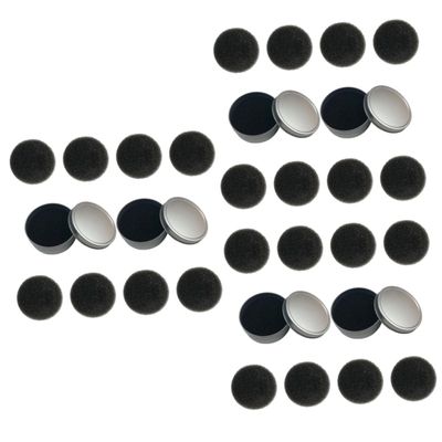 Angoily 3 Sets 15pcs Makeup Brush Cleaning Sponge Box Quick Dry Cleaning Tool Makeup Sponge Set Electric Travel Friendly
