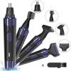 ALLPHA Ear and Nose Hair Trimmer for Men Women, Eyebrow Facial Electric Hair Trimmer, USB Rechargeable, Birthday Gifts for Men, Black view 2