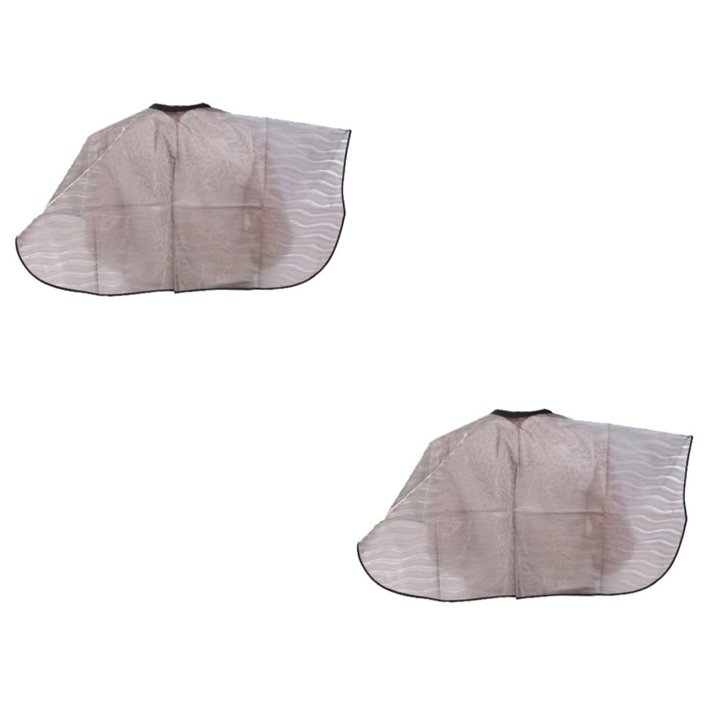Angoily Short Hair Cape 2 Pcs Shawl Apron for Hair Cutting Waterproof Hair Cutting Cape Cloak Shoulder Pads Baking Oil