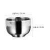 Angoily 3pcs Men's Shaving Bowl Stainless Steel Foaming Bowl Shaving Mug Bubble Container view 2