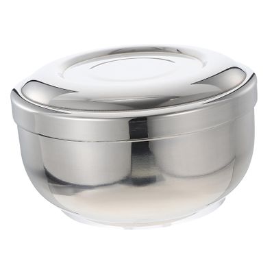 Angoily 2pcs Sturdy Stainless Steel Shaving Bowl Cover Durable Shaving Soap Container for Men and Rustproof Design Classic Bowl for Easy Use