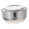 Angoily 2pcs Sturdy Stainless Steel Shaving Bowl Cover Durable Shaving Soap Container for Men and Rustproof Design Classic Bowl for Easy Use view 1