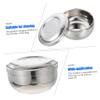 Angoily 2pcs Sturdy Stainless Steel Shaving Bowl Cover Durable Shaving Soap Container for Men and Rustproof Design Classic Bowl for Easy Use view 3