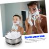Angoily 2pcs Sturdy Stainless Steel Shaving Bowl Cover Durable Shaving Soap Container for Men and Rustproof Design Classic Bowl for Easy Use view 4