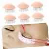 NOLITOY 6pairs Removable Eyelids Model Makeup Practice Kit for Eyelash Extensions Realistic Human Eye Shape Includes Replacement Eyelids for Easy Application and Training view 4